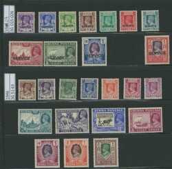 Mint collection from 1937 KGV 2r orange & carmine, 1939 KGVI ...