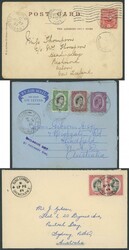POSTMARKS: Duplicated selection of Large Letter Datestamps 'A' to 'G' ...