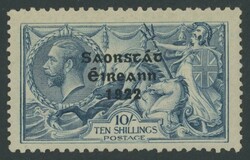 1922-23 Overprints on Great Britain simplified group with 5-Line ...