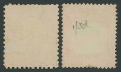 1948-52 KGVI Heads $1 blue & purple as SG 13 but the postal forgery ...