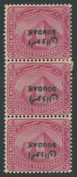 1897 'SOUDAN' Overprints on Egypt 5m rose-carmine with the Overprint ...