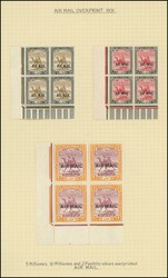 1931-38 Airmail Issues on annotated album pages including 1931 'AIR ...