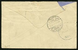 1936 commercial airmail cover from New Guinea with Undated 3d &amp; ...