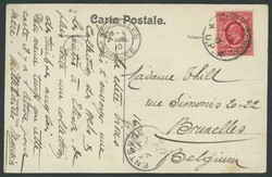 FORT PORTAL: 1907 (soiled) and 1910 Belgian Congo PPCs to Belgium ...