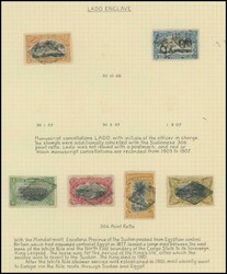 LADO ENCLAVE: Belgian Congo adhesives x16 to 50c with various "Lado" ...