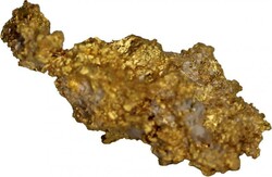 Gold/Quartz nugget (2.63g) total agw +/-2.5g, found in Tasmania.