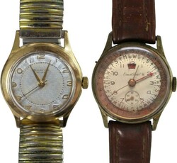 Watches comprising Dunklings 'Rivans' with 9ct gold case back, ...