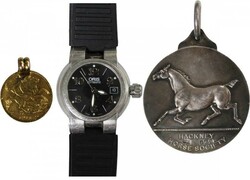 Jewellers half-sovereign gold 21k copy with suspension loop (4.5g); ...