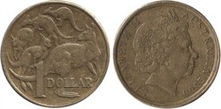 2000 $1 Mob of Roos muled with 10c obverse with at least 270 degrees ...