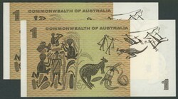 1967 $1 Coombs/Randall R72 consecutive pair serials 'AHV 726352'-'353 ...
