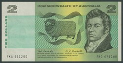 1967 $2 Coombs/Randall R82 serials 'FKG 673200', Uncirculated, Cat ...