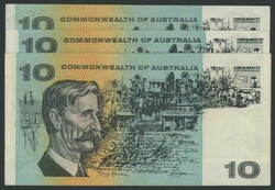 1966-1972 $10 group comprising 1966 Coombs/Wilson R301 (3), 1967 ...