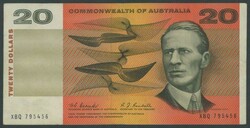 1967 $20 Coombs/Randall R402F First Prefix serial 'XBQ 795456', folds ...