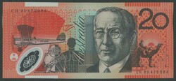 1995 $20 Fraser/Evans R416b serial 'CH95 475094', Uncirculated. Cat ...