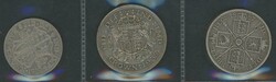 QV-KGV silver 3d, 6d, 1/-, 2/-, double-florin, 2/6d, and Crowns; also ...