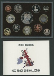 2000-2013 Royal Mint group comprising 2000 Uncirculated set, 2007 ...