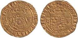 GOLD ROSE CROWN 1544-47 Henry VIII Third Coinage gold Crown (3.10g, ...