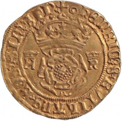GOLD ROSE CROWN 1544-47 Henry VIII Third Coinage gold Crown (3.10g, ...