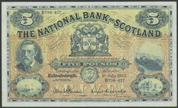 The National Bank of Scotland 1955 (1st July) £5 Dandie/Alexander, ...