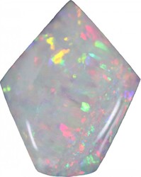 Coober Pedy (SA) white solid irregular pentagon pinfire pattern ...