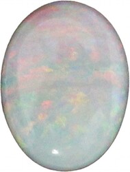 Coober Pedy (SA) white solid oval greybase attractive colour, 5 ...