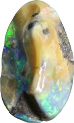 Queensland boulder bright greens, 6 carats, 20mm x 13mm.