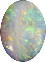 Doublet Coober Pedy (SA) oval, 4 carats, 10mm x15mm, 'A' grade.