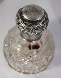 Lady's vanity set circa 1920s, various vintage crystal and silver ...