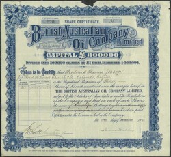 AUSTRALIA: Group including 1889-1917 share certificates (11) ...
