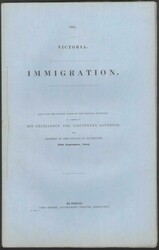 AUSTRALIA - VICTORIA: Carton of records including 'Immigration' ...