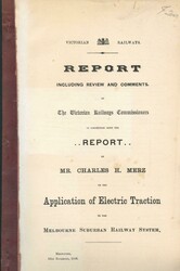 Victorian Government Reports Railways-related Blue Papers including ...