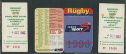 Tickets circa 1995-2009 collection mainly South African with cricket ...