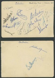 Autographs Autograph pages including 1950 England, 1958 England, 1955 ...