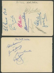 Autographs Autograph pages including 1950 England, 1958 England, 1955 ...