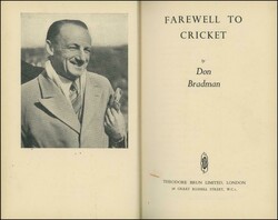Book 'Farewell to Cricket' by Don Bradman, deluxe edition No.102 ...