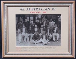 1890 Australian Team '7th Australian XI, England 1890' reprinted team ...