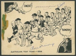 Autographs 1934 Menu 'Luncheon To Wish Bon Voyage to the Members of ...