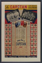 Calendars 'The Capstan Test Cricket Calendar for 1947' (some faults ...