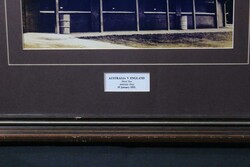 1932-33 Bodyline Series Adelaide Oval scoreboard photograph signed by ...