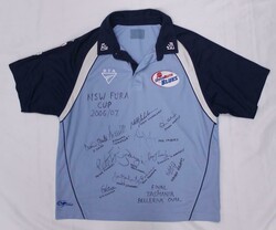 Shirts including NSW shirt from 2006-07 Pura Cup Final with 15 ...