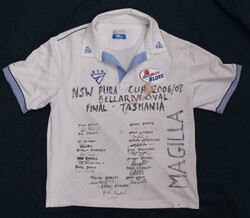Shirts including NSW shirt from 2006-07 Pura Cup Final with 15 ...