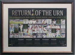 Signed displays 'Return of the Urn, 2013/14' signed by Michael Clarke ...