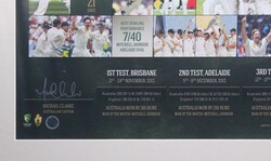 Signed displays 'Return of the Urn, 2013/14' signed by Michael Clarke ...