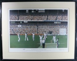 DENNIS LILLEE: 'The Dennis Lillee Testimonal Print' by John ...