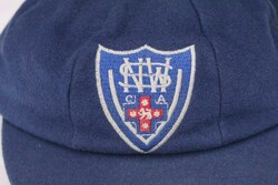 STUART MacGILL: New South Wales cap blue wool, embroidered 'NSWCA' ...