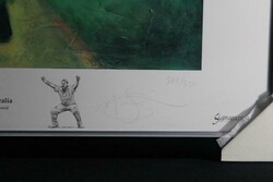 SHANE WARNE: Print 'Shane Warne' by Mark Sofilas, signed by Shane ...