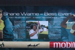 SHANE WARNE: Display 'Shane Warne - Best Ever' comprising cricket ...