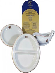 MCC Crockery plate, gravy boat & nuts plate, each made by Churchill ...