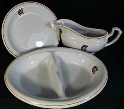 MCC Crockery plate, gravy boat & nuts plate, each made by Churchill ...