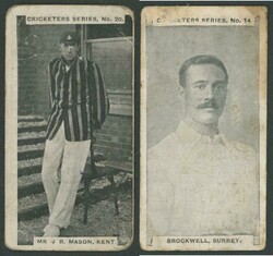 1901 I Rutter (Mitcham) 'Cricketer Series', part set [2/20], ...